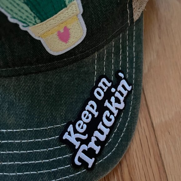 Custom made hat with cute decals! - Picture 4 of 6